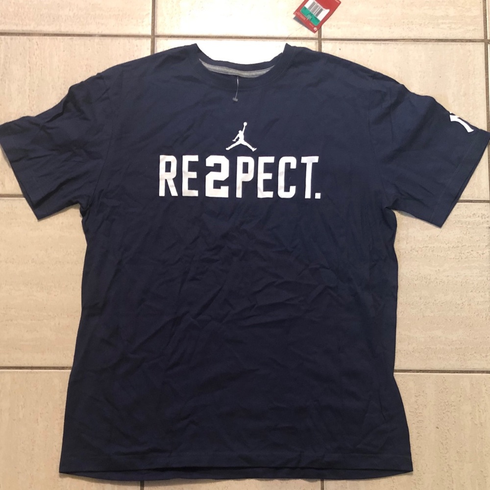 Derek Jeter Nike jordan brand Re2pect T-shirt new